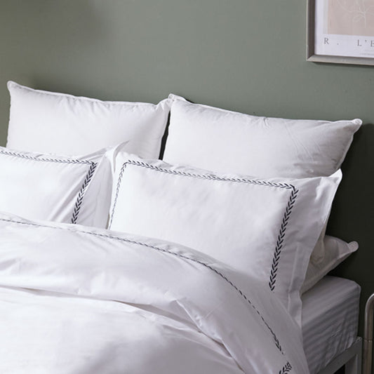 Suite 300TC 100% Cotton Embroidered Pillowcase