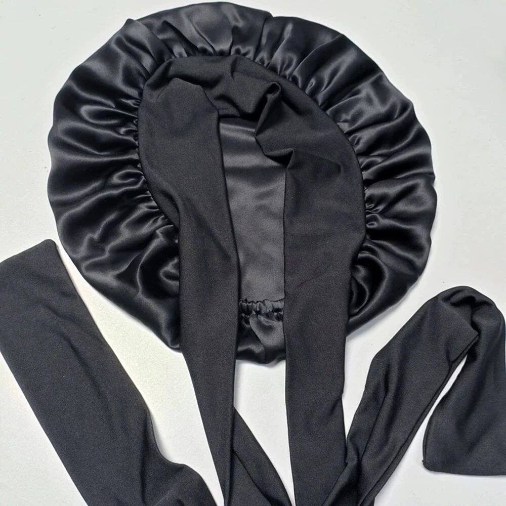 100% Double Layer Mulberry Silk Sleeping Bonnet