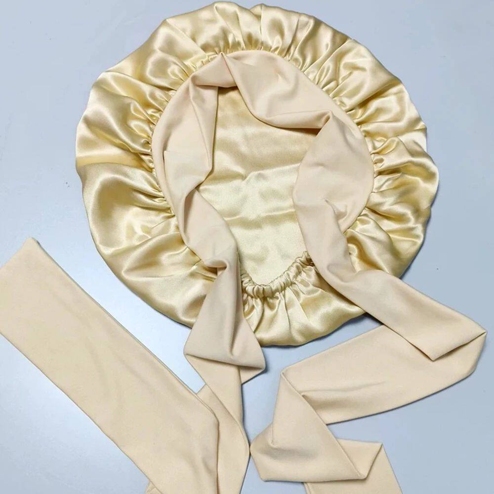 100% Double Layer Mulberry Silk Sleeping Bonnet