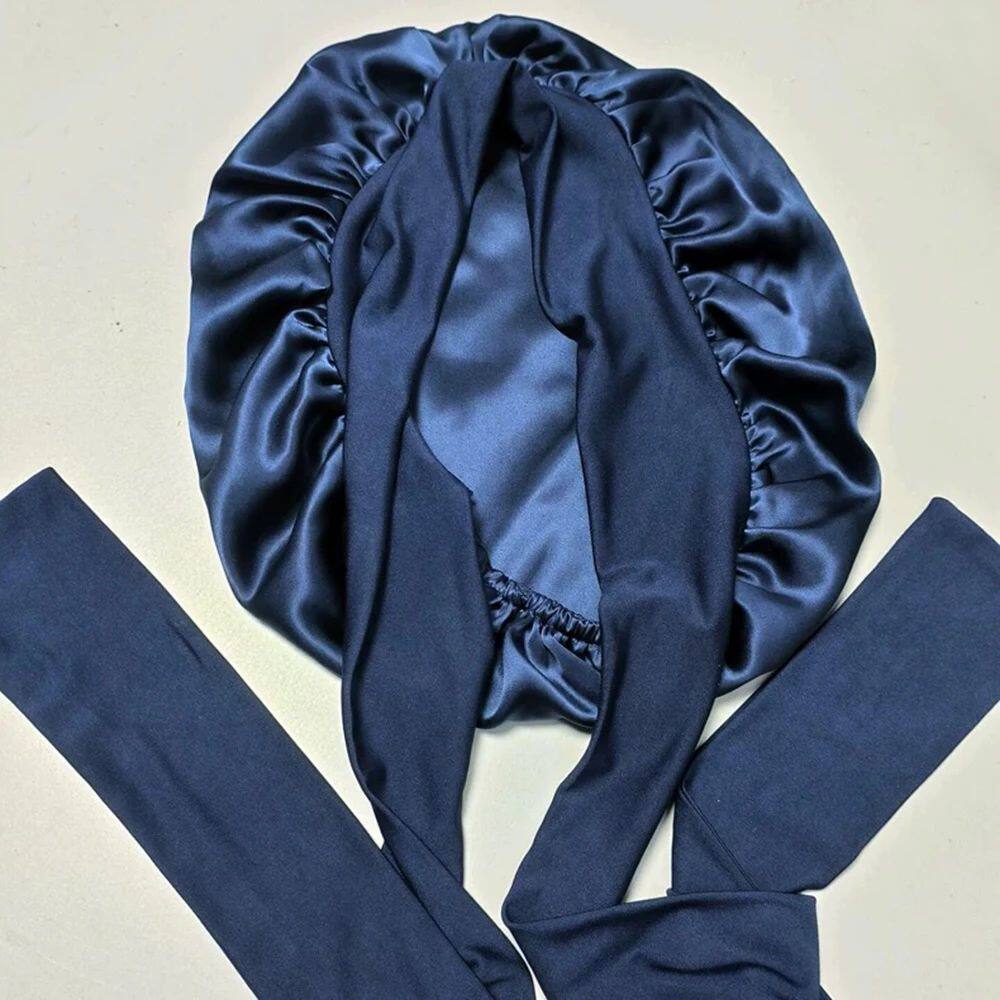 100% Double Layer Mulberry Silk Sleeping Bonnet