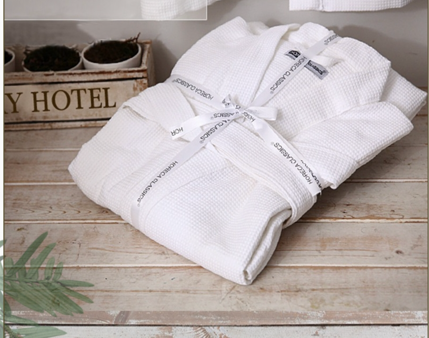 Bathrobe : Waffle 100% Cotton